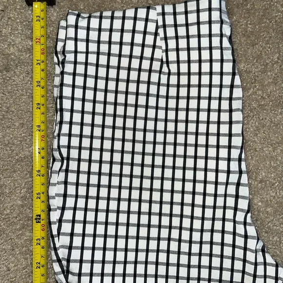 Adrianna Papell Black and White Plaid Pants - Picture 3 of 5